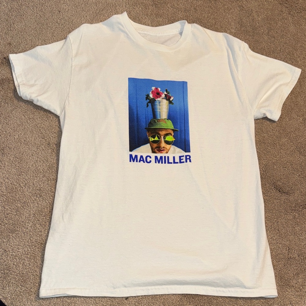Mac Miller White Graphic Tee